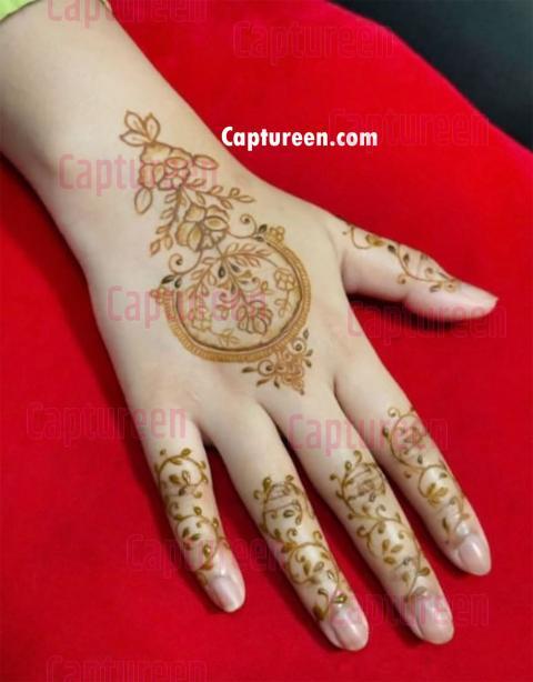 back chain mehndi design