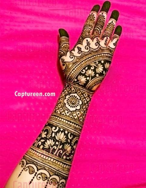 full hath mehndi design photo