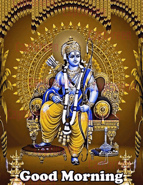 Jai Shree Ram image good morning for a spiritually uplifting start