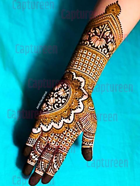 new lotus mehndi design