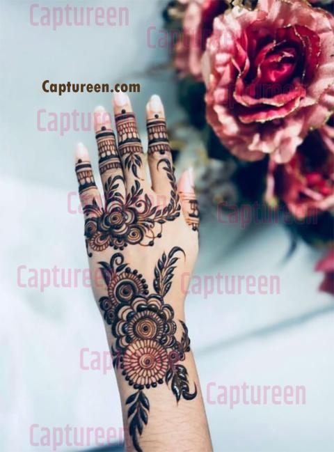 easy mehendi design back hand