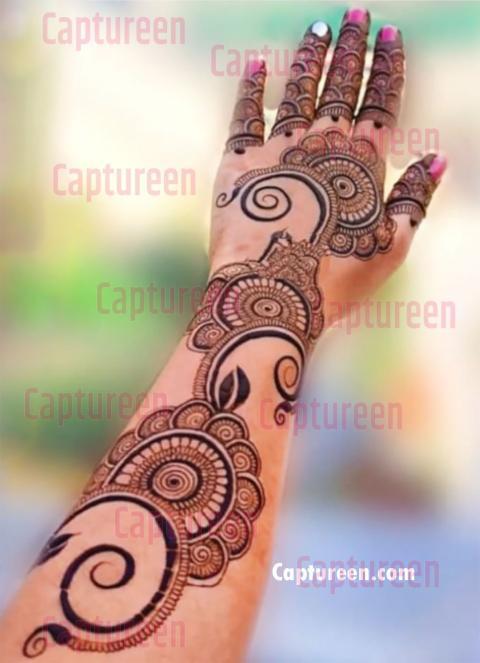 back full mehndi design