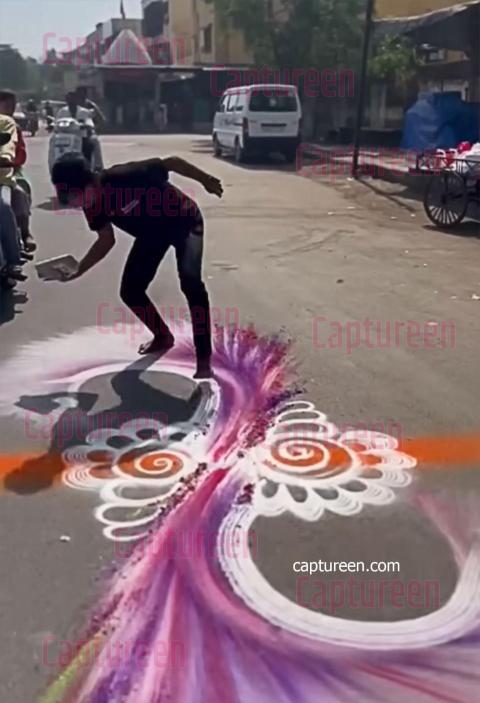 roadside rangoli designs