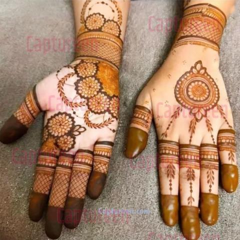 arabic flower mehndi design