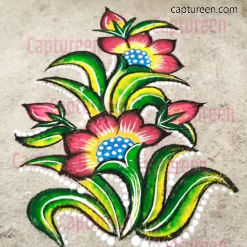 rangoli designs for rough surface