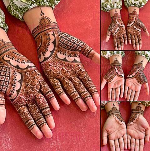 step by step Stylish henna design ideas