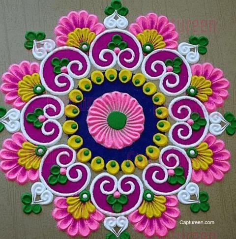 pach boti rangoli