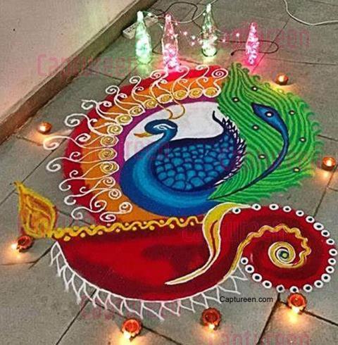 save agriculture rangoli