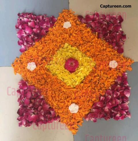 flower rangoli png