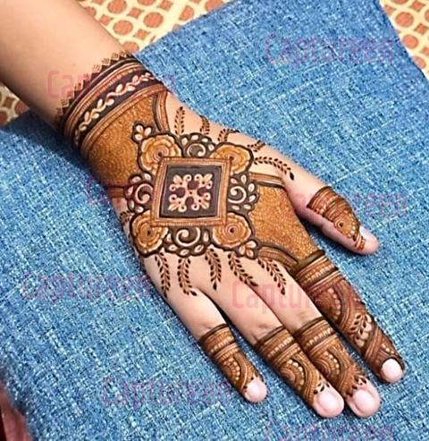 mehndi design back bracelet