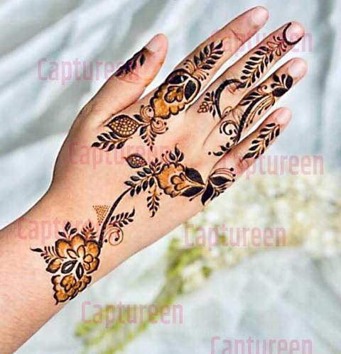 simple mehndi design pic download