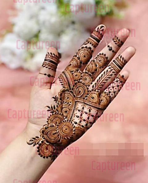 simple design mehndi pic