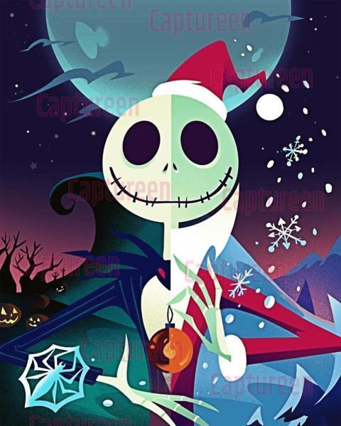 Stunning High Resolution Nightmare Before Christmas Wallpaper Design