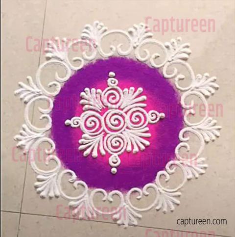 square galicha rangoli