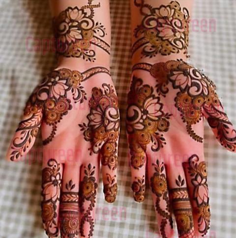 lotus flower mehndi designs